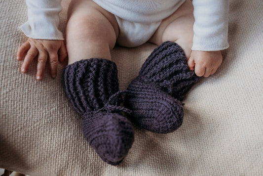 Organic cotton Tall cotton booties