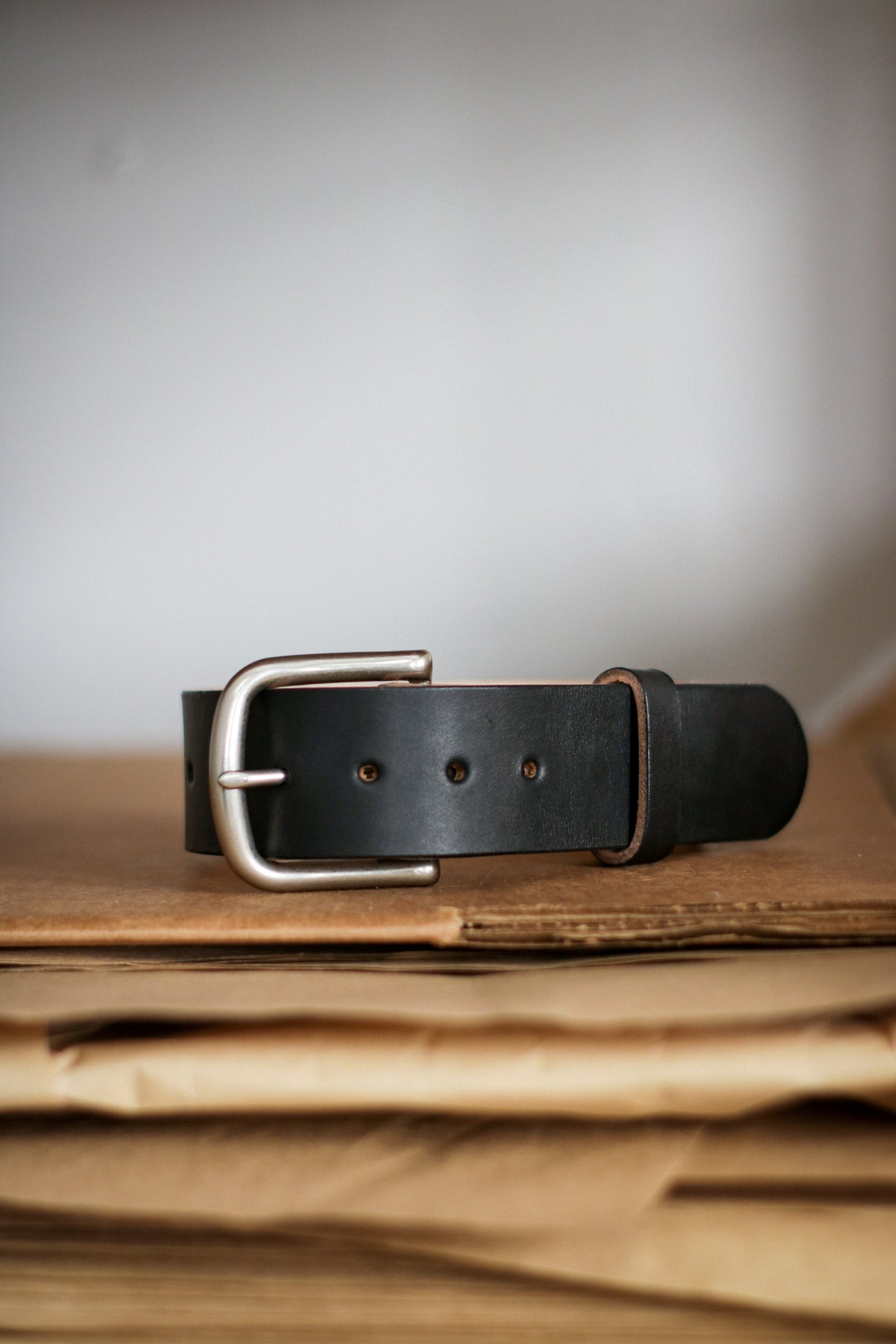 1.5" Leather Belt | BLACK BELT