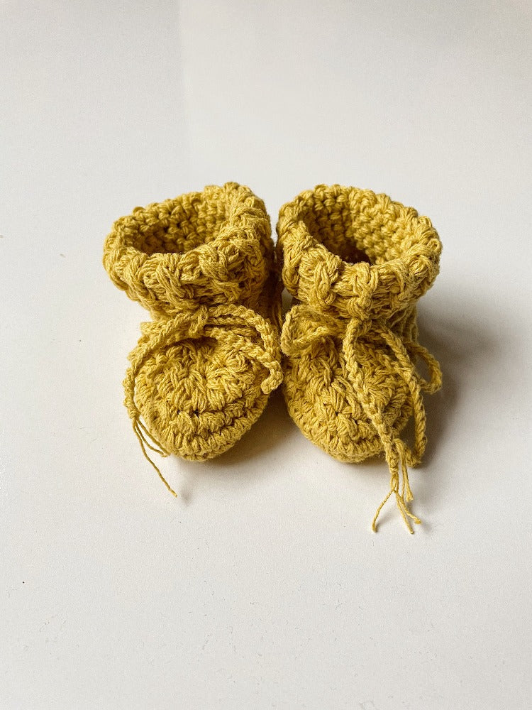 Cotton tie booties