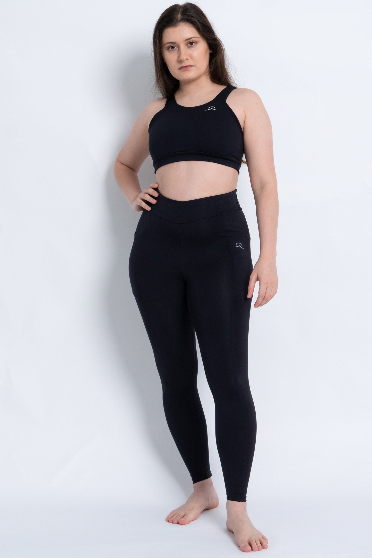 Leggings with Pockets and Subtle V High Waist