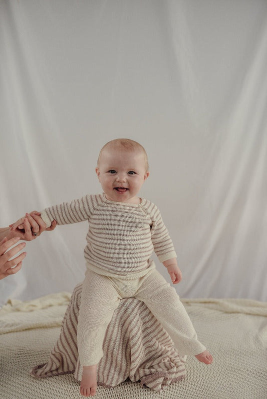 Striped cotton jumper