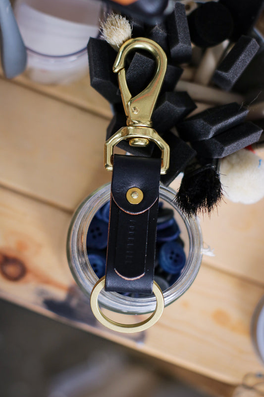 Leather Key Fob | BLACK BEAUTY