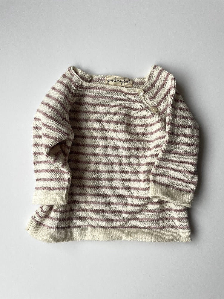 Striped cotton jumper