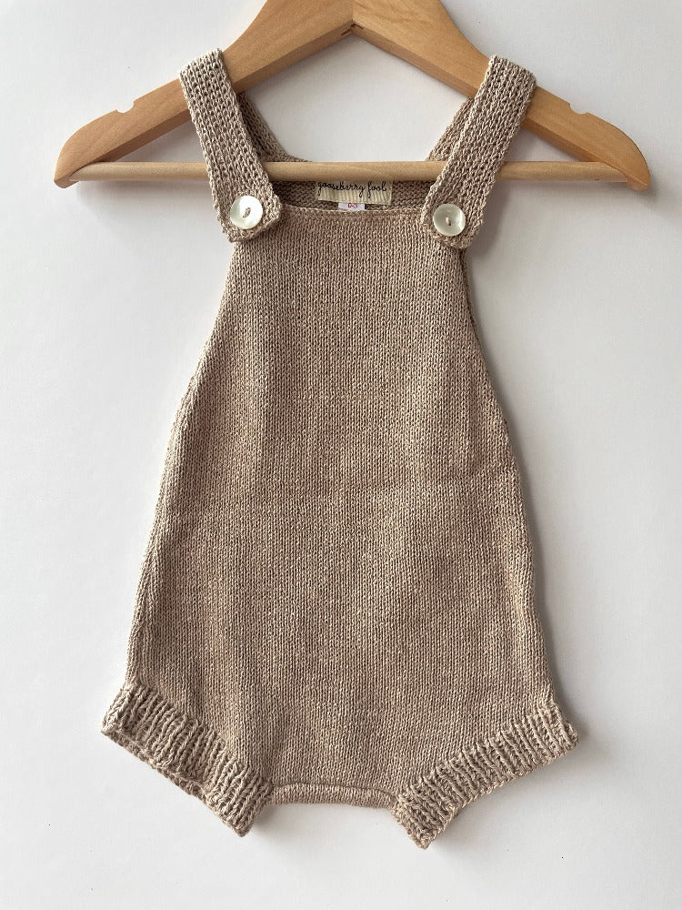 Cotton knit romper