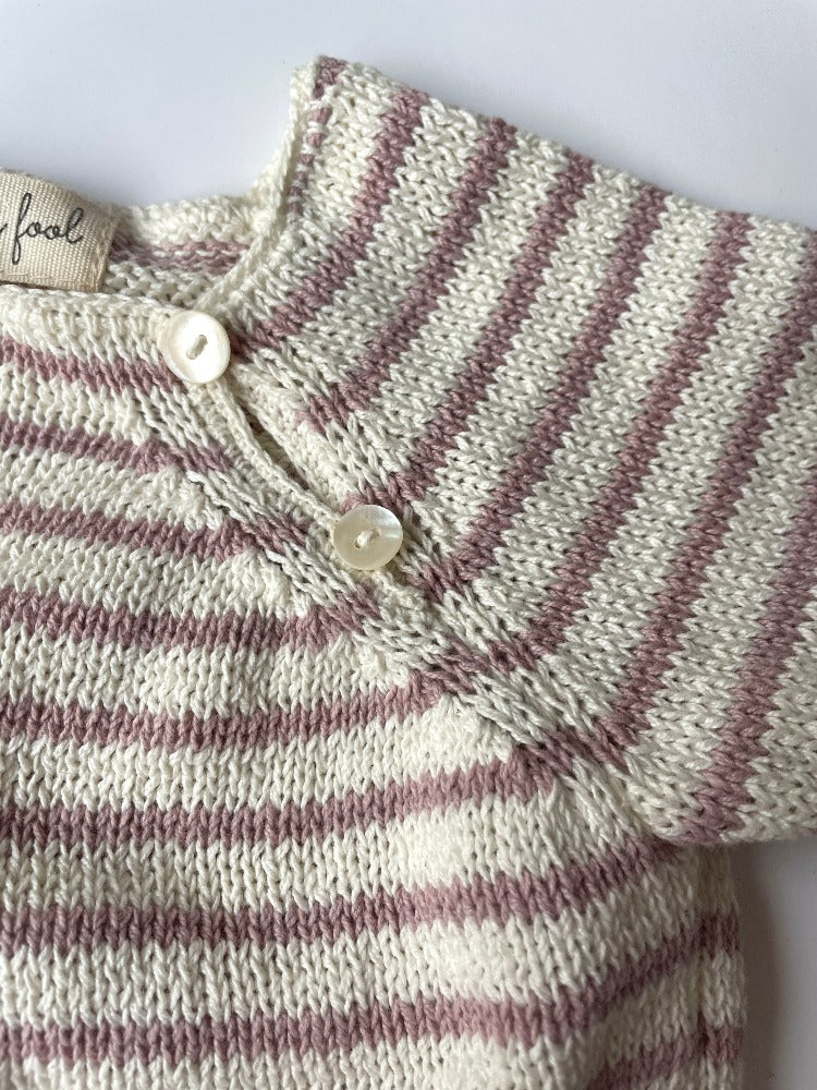 Striped cotton jumper