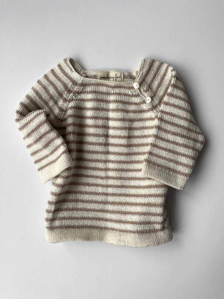 Striped cotton jumper