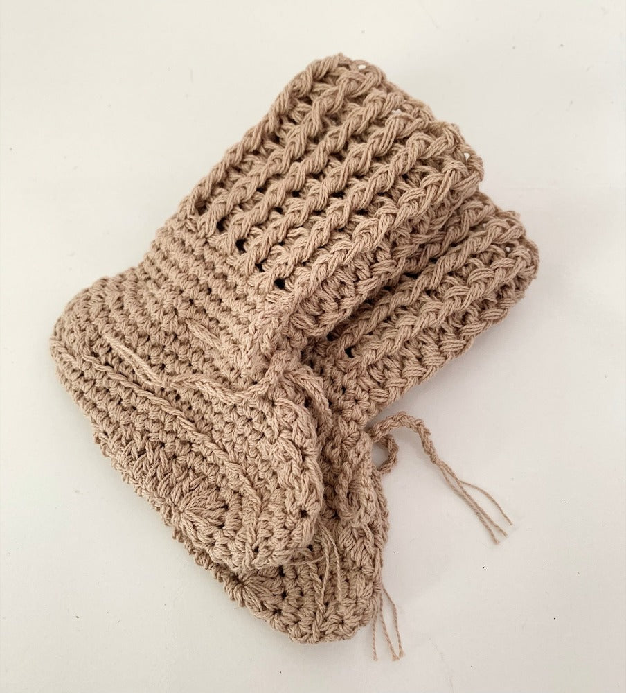 Organic cotton Tall cotton booties